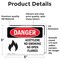Signmission Acetylene No Smoking No Open Flames Danger Sign, Vinyl Decal, 5in W x 3.5in L, 2PK OS-2PACK-DS-D-35-L-1015 - alternate 2